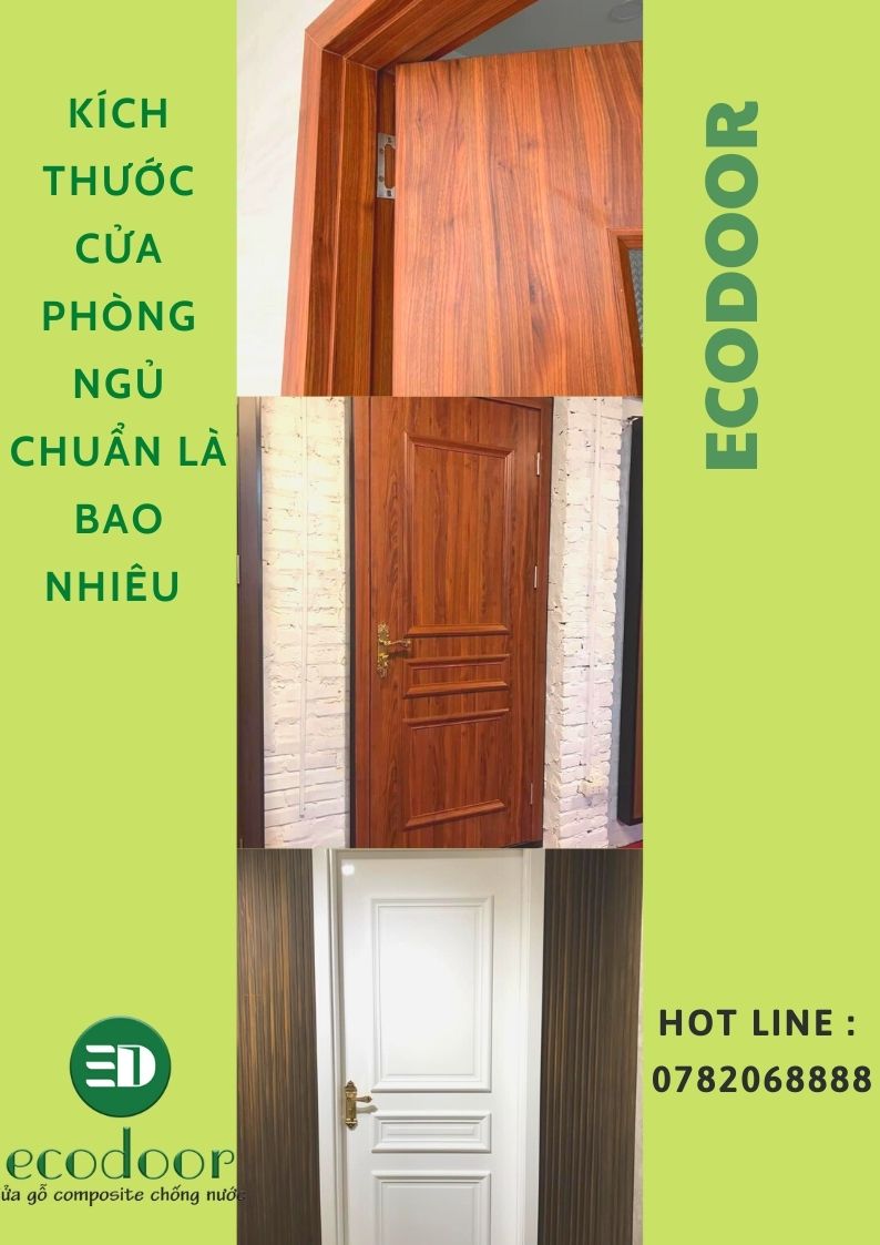 Kích thước cửa phòng ngủ 1 cánh chuẩn nhất là bao nhiêu ?